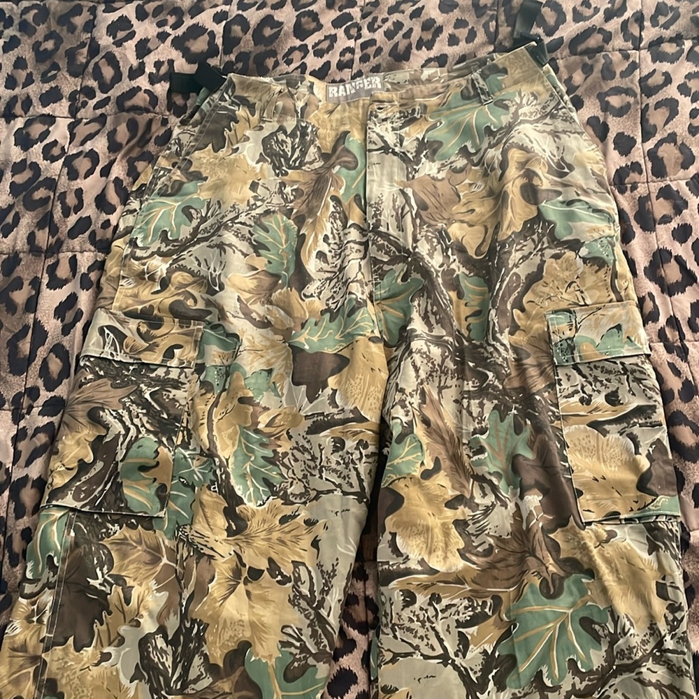 HUNTING CAMO CARGO PANTS CUTE HUNTING STYLE y2k PINKMAN